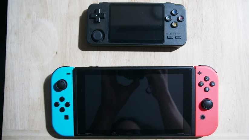 Die RK2020 im Vergleich zur Switch. 