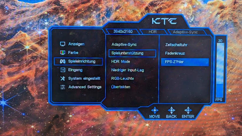 KTC G42P5 Einstellungen