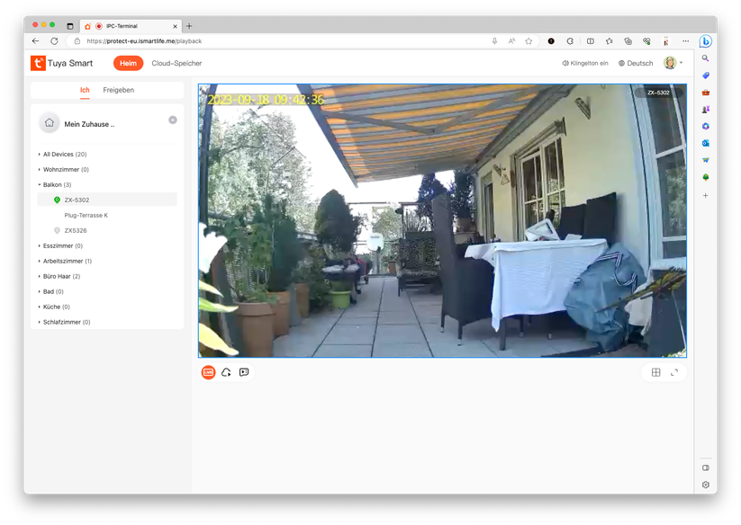 7Links IPC-750 (ZX-5302): Einrichtung mit Tuya Smart App, Konfiguration, Testaufnahmen, Desktop-Zugriff