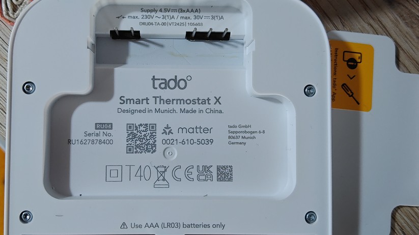 Tado X – batteriebetriebenes Thermostat für Fußbodenheizungen mit Thread
