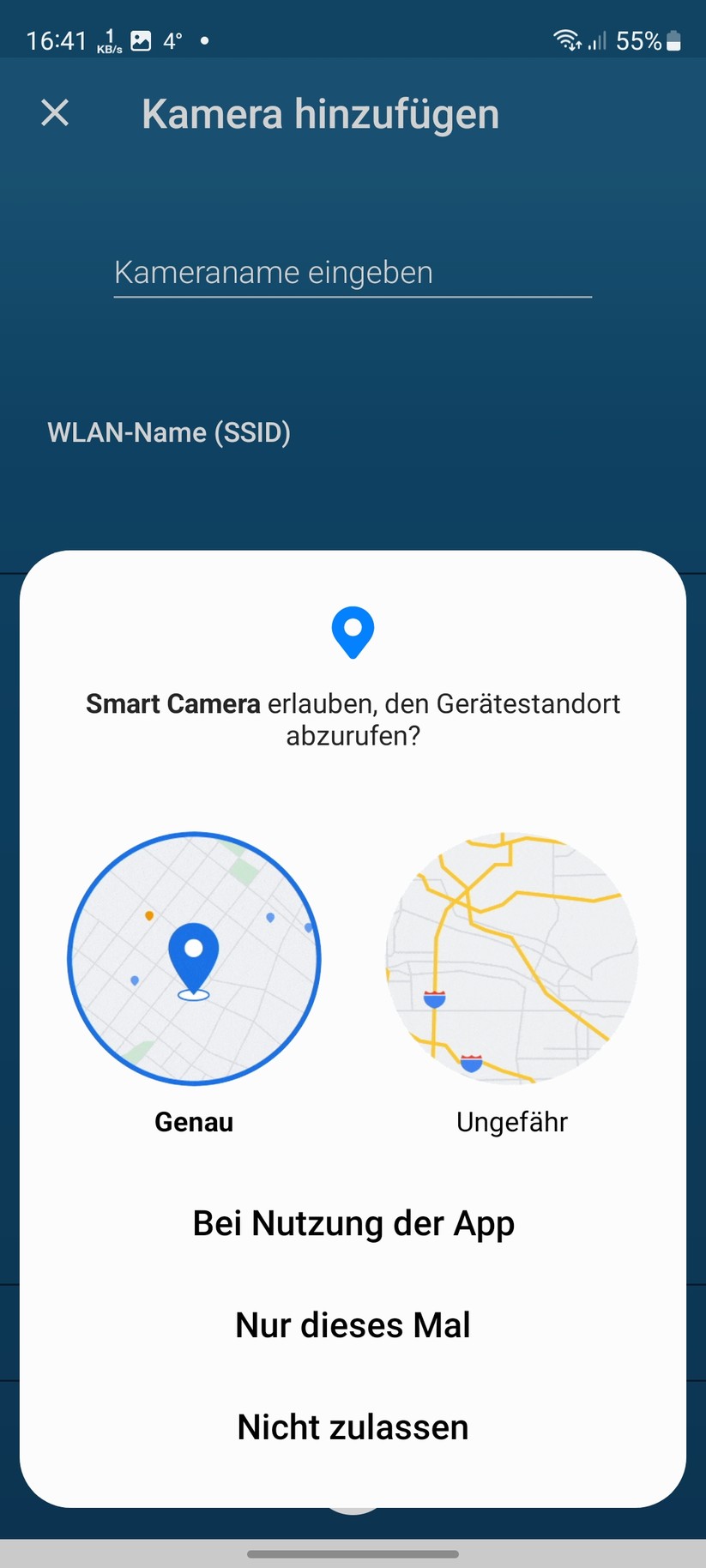 Bosch Eyes Innenkamera II: Einrichtung