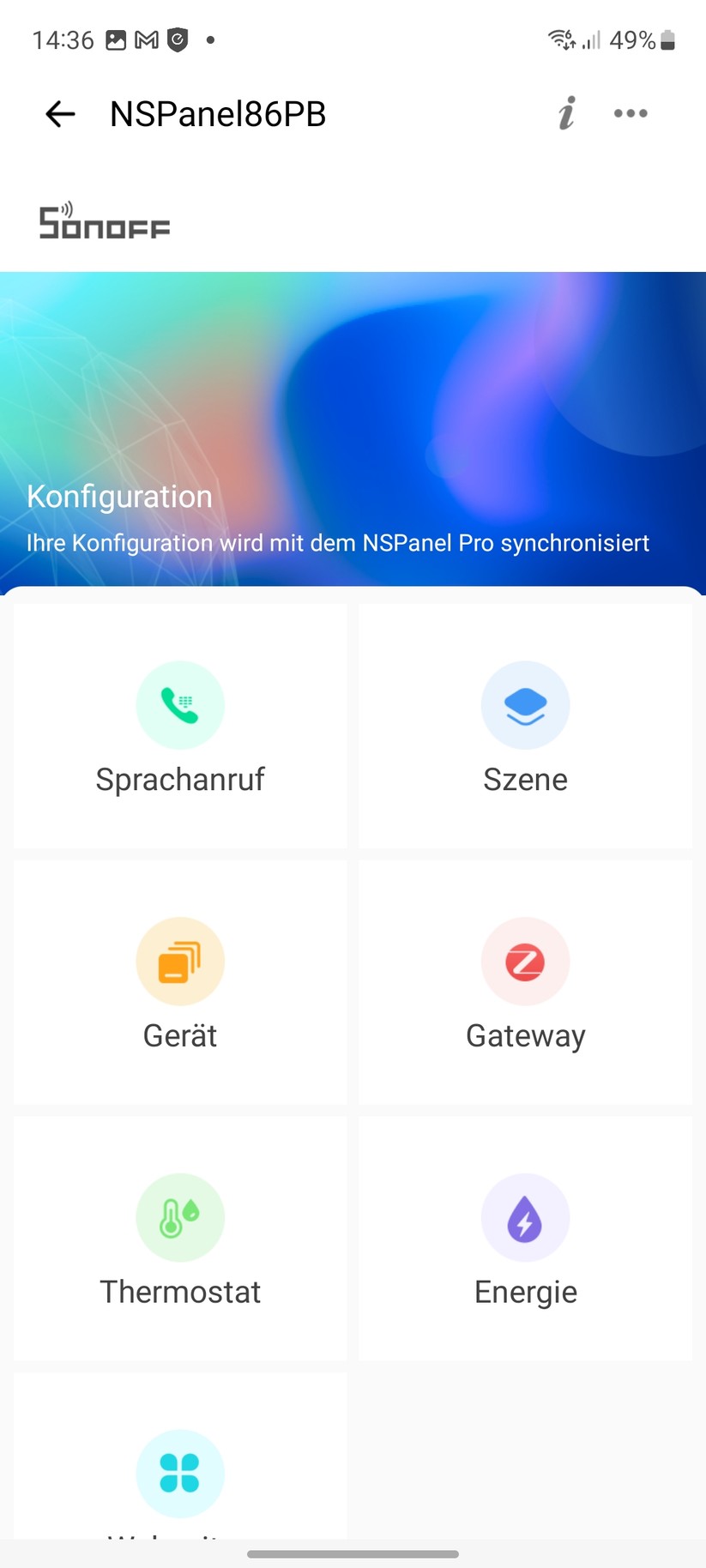 Sonoff NS PAnel Pro: Konfiguration mit Ewelink-App