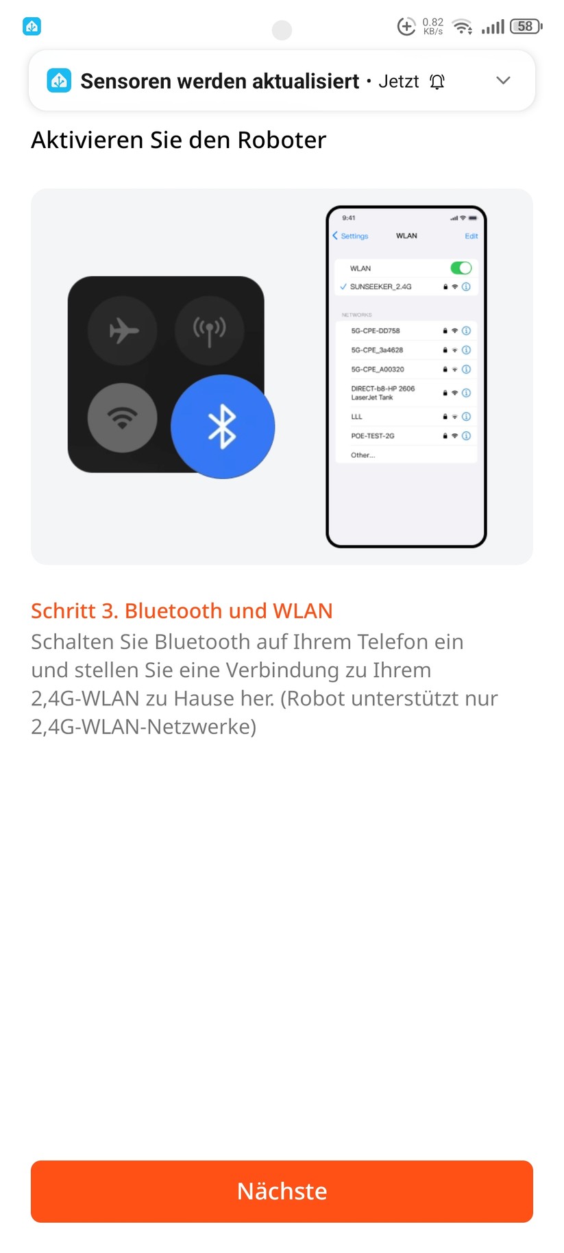  Inbetriebnahme und Kartierung