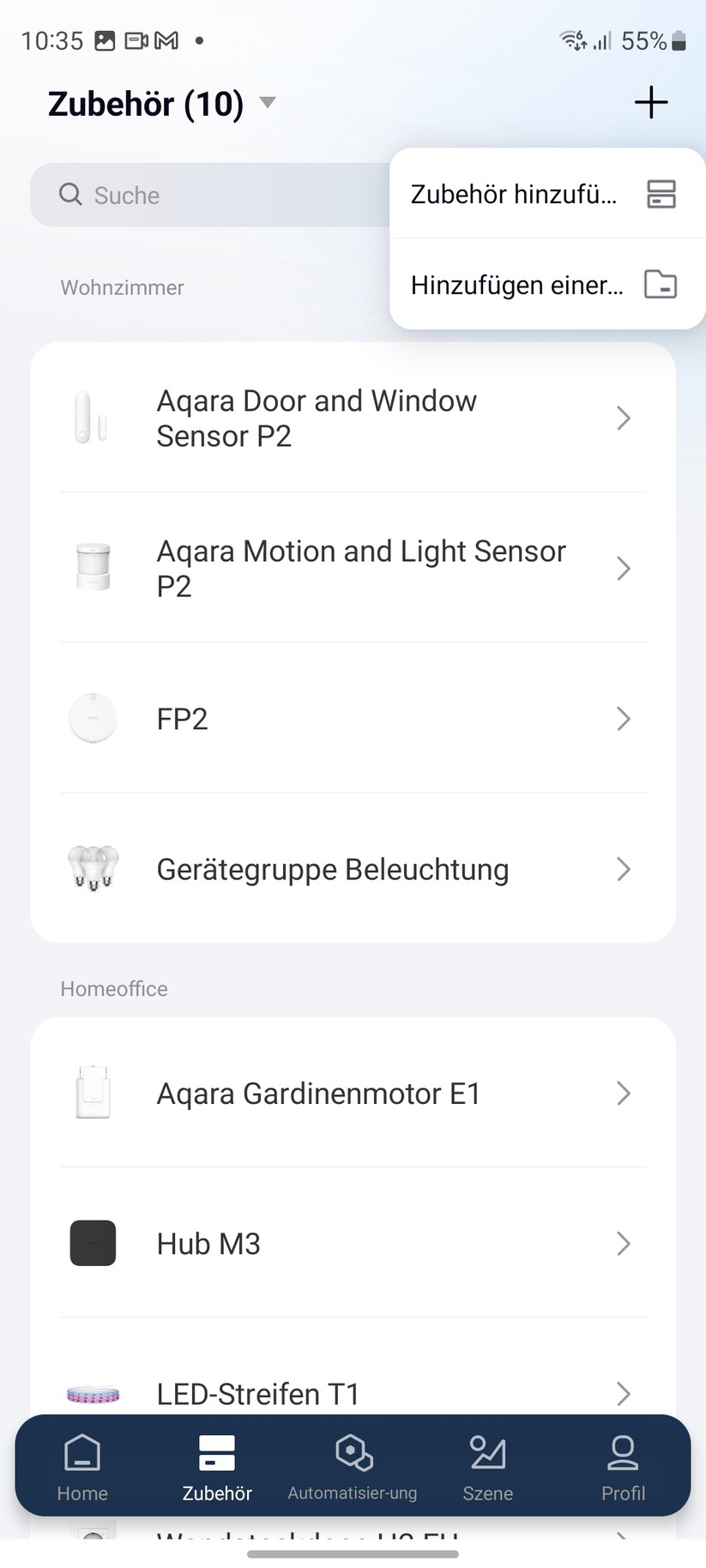 Der Aqara M3 unterstützt die Einbindung der Philips-Hue-Bridge und kann damit daran angeschlossene Geräte steuern.