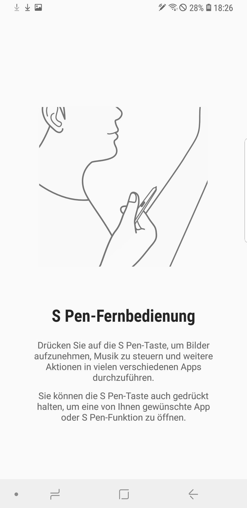 Dieses Mal neu: Samsung S Pen als Fernbedienung