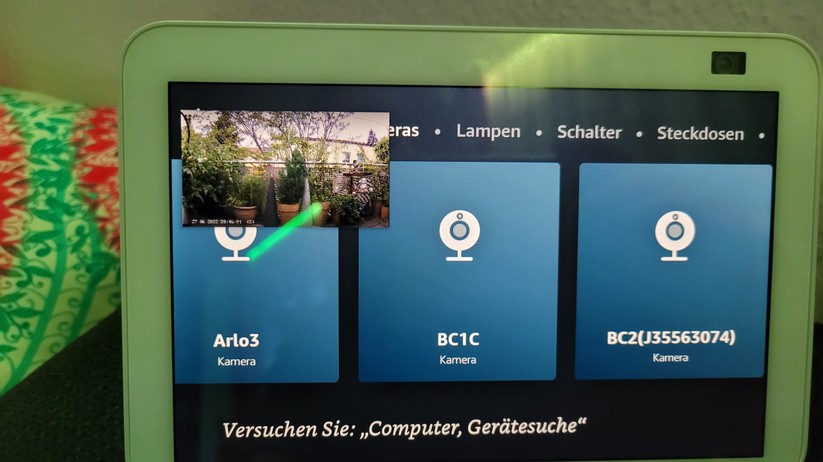 Ezviz Elife 2K+ (BC1C): Livestream auf Amazon Echo Show