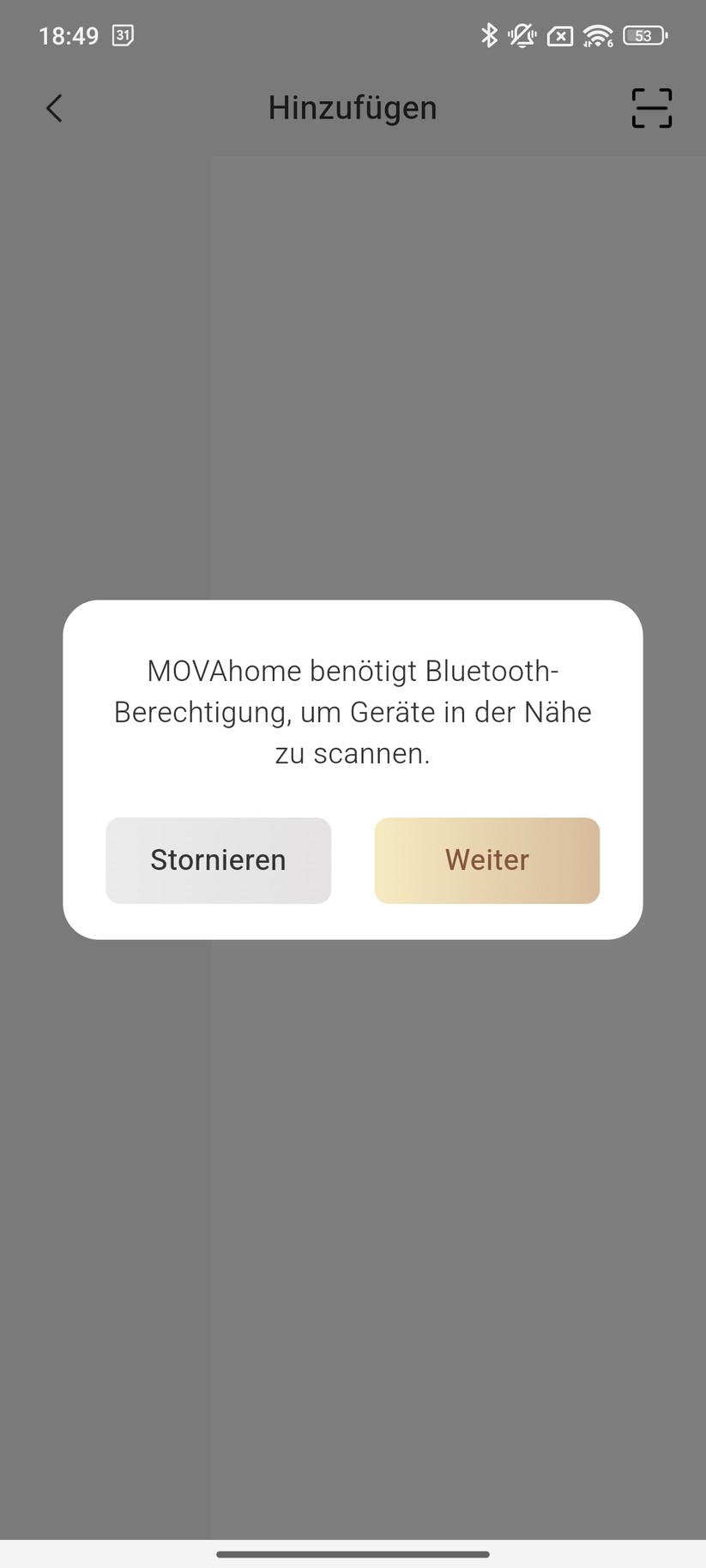 Mova 1000 – Einrichtung