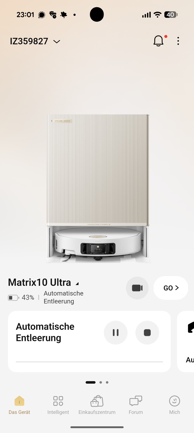 Dreame Matrix 10 Ultra – App & Einrichtung
