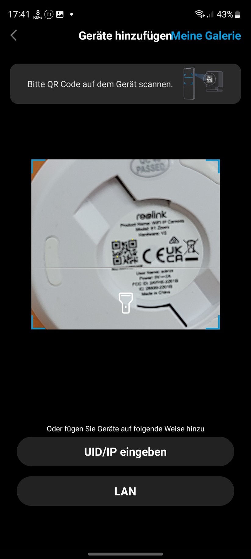 Reolink E1 Zoom: Einrichtung