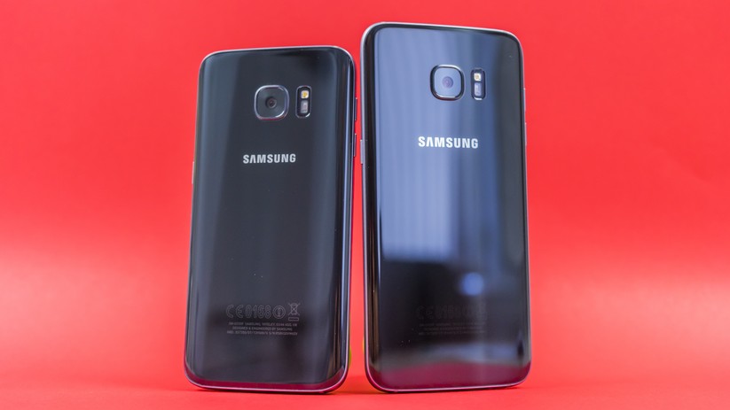 Rückseite des Samsung Galaxy S7 und Galaxy S7 edge