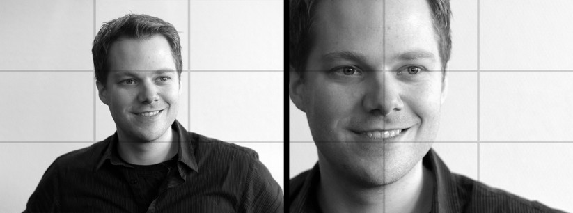 Dieses Bild illustriert, wie die Drittel-Regel funktioniert. Diese ist natürlich weder zwingend für ein gutes Foto noch auf Portraits beschränkt.