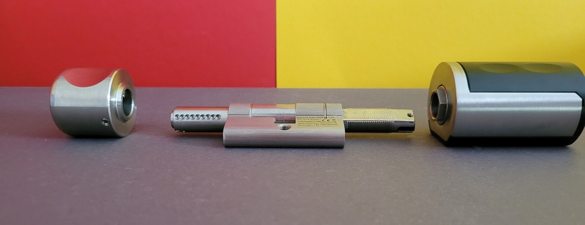 Welock Touch 61: Smart Türschloss mit eigenem Schließzylinder, Fingerabdrucksensor und NFC-Tags, optional mit Wi-Fi-Hub zur Fernsteuerung und Anbindung an Alexa und Google Assistant