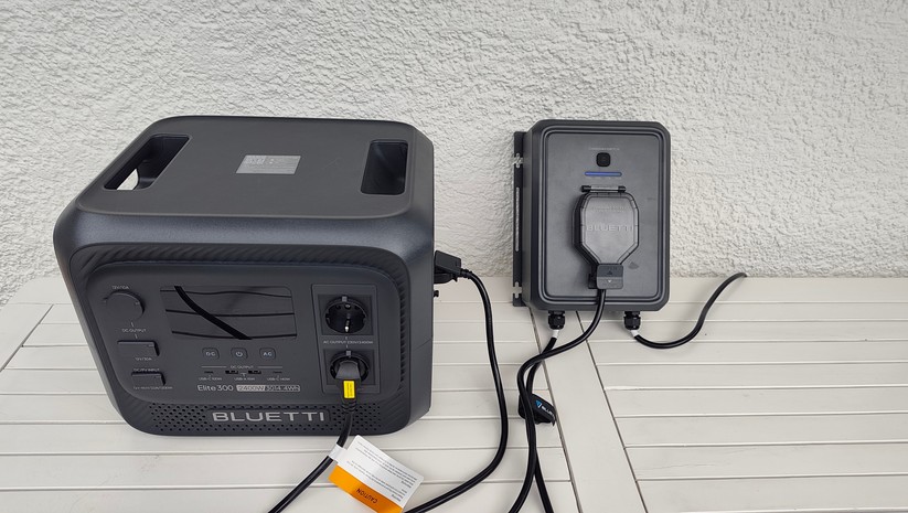 Mit dem Bluetti Balco Transfer Hub lassen sich Powerstations als Speicher zur Einspeisung ins Hausnetz nutzen.