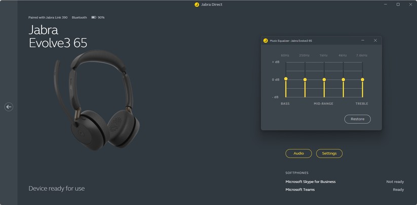 Jabra Evolve 3 65 - Bilder App