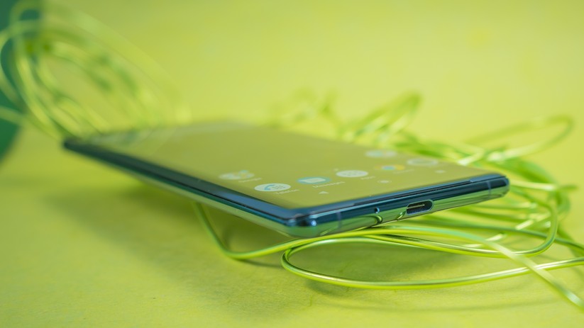 USB-C-Anschluss des Sony Xperia XZ3.