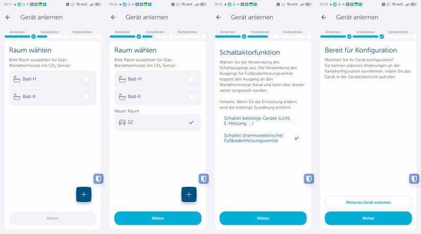 Inbetriebnahme mit Homematic-IP-App