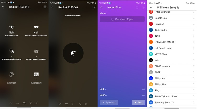 Reolink RLC-842A: Integration in Homey Pro
