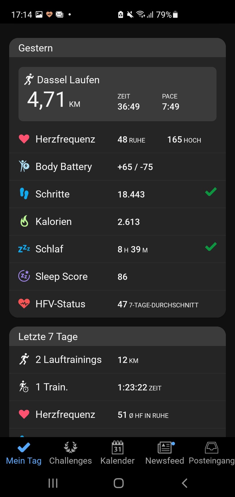 Garmin Forerunner 255 - Garmin Connect App