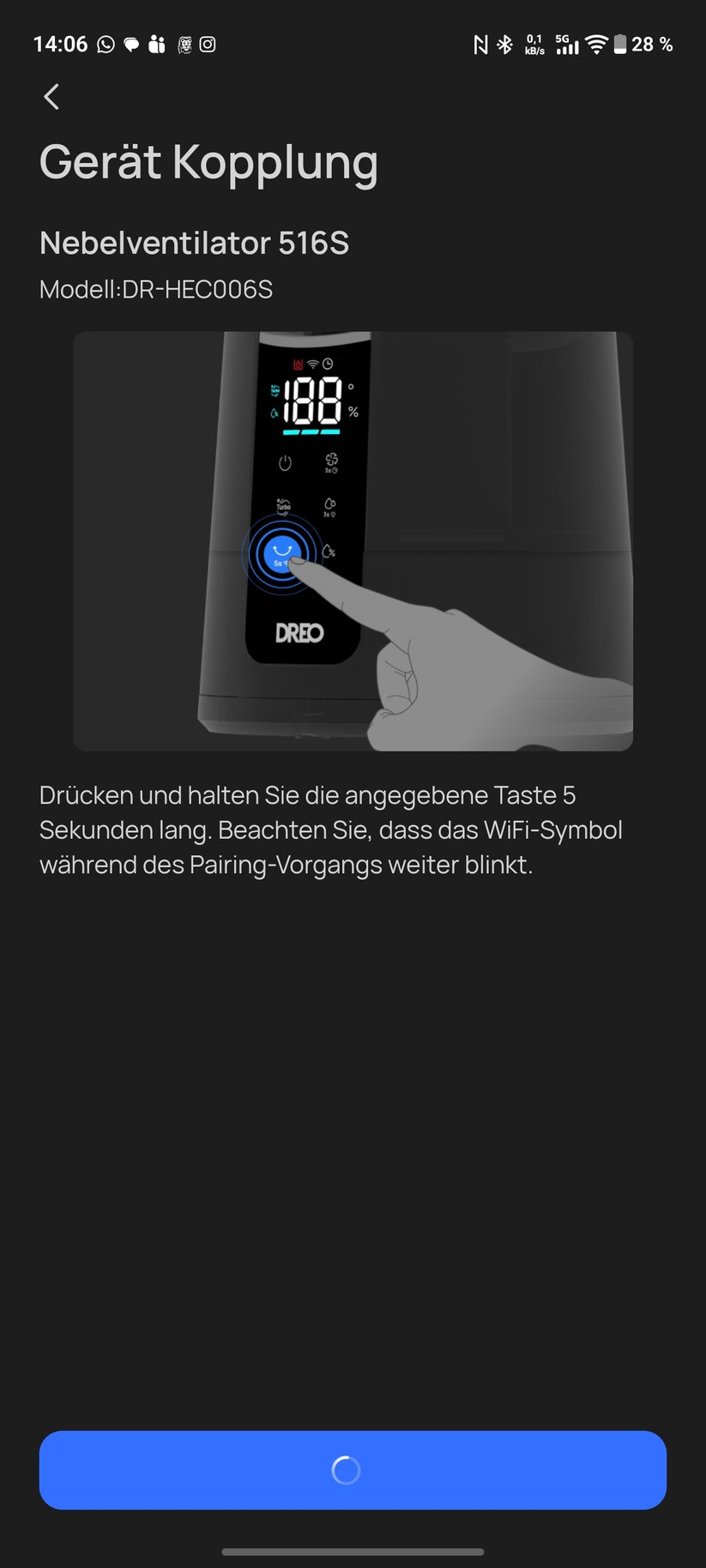 Dreo Turbocool Nebelventilator 516S Screenshot