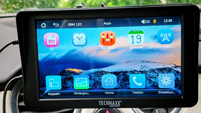 Technaxx Wireless Carplay & Android Auto Display 7" (TX-320): App-Übersicht