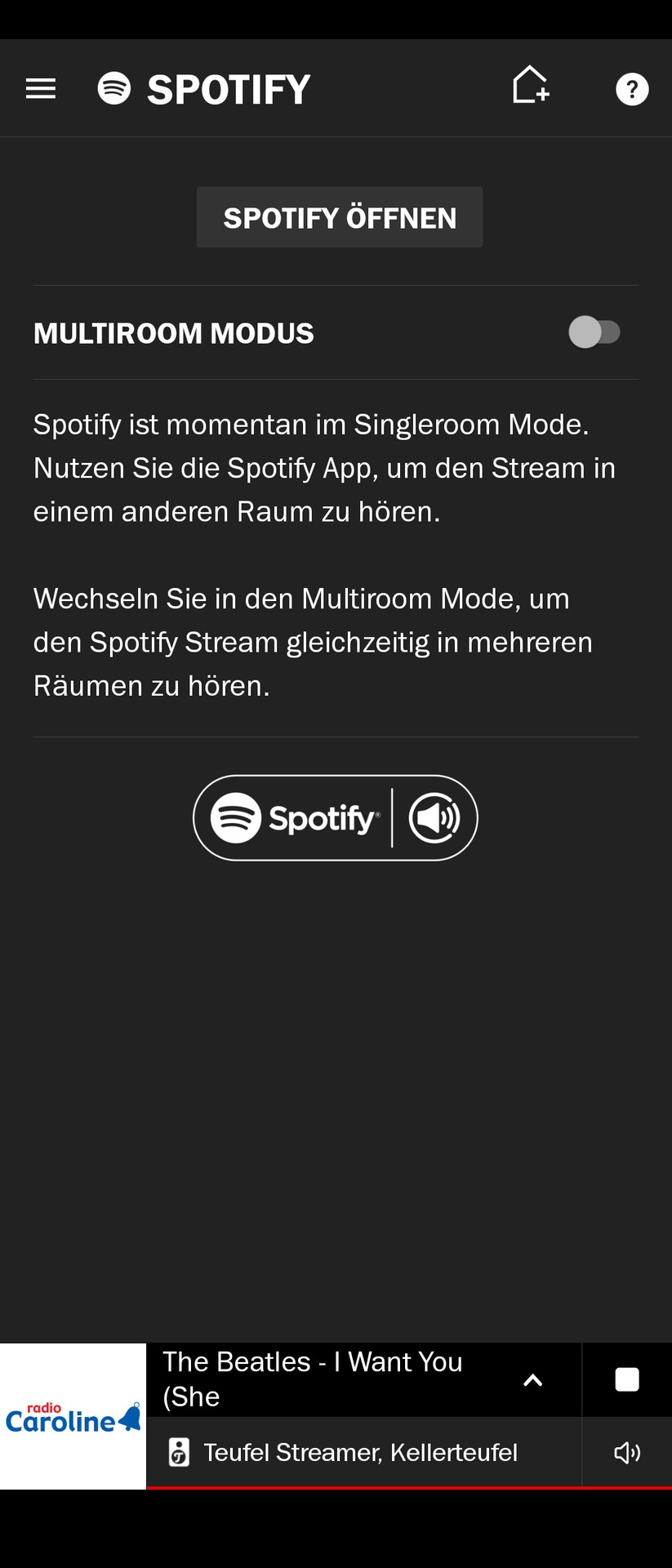 Teufel Streamer App