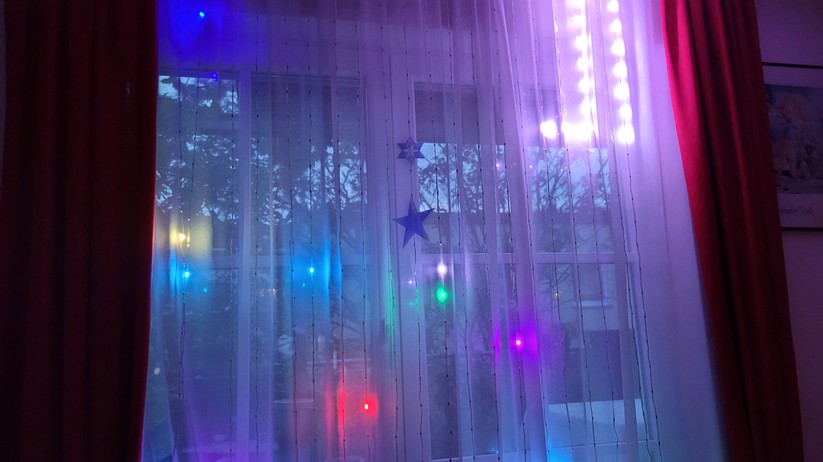 Govee Curtain Lights (H70B1): 520 LEDs sorgen auf einer Fläche von 2 m x 1,5 m für tolle Lichteffekte und -animationen.
