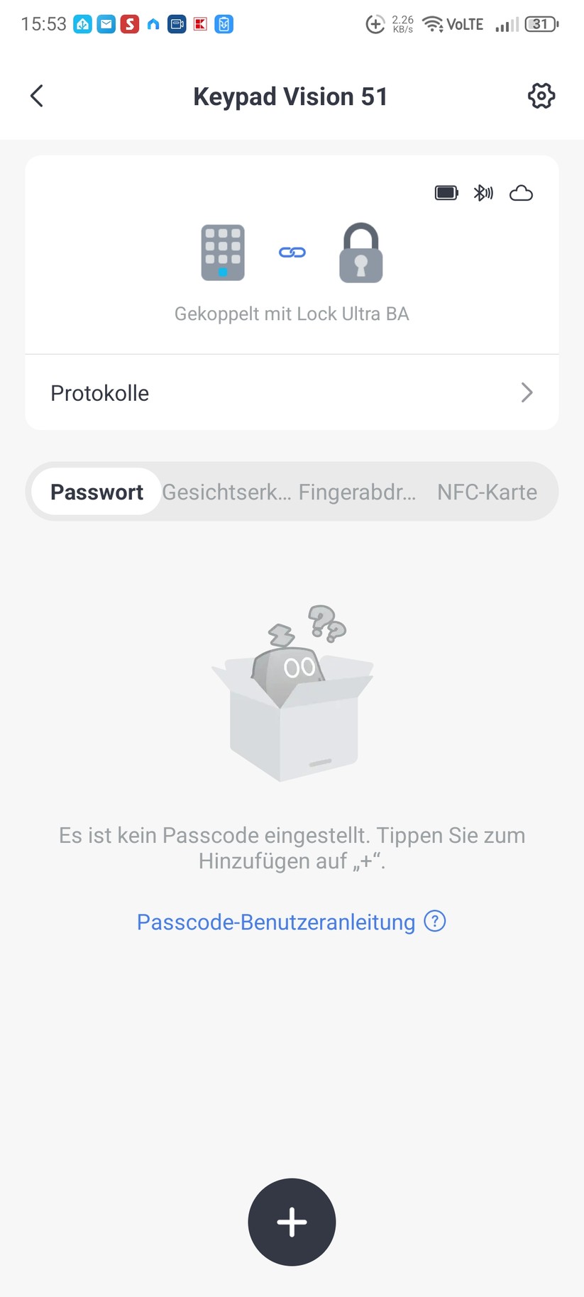 Lock Ultra, Keypad, Hub Mini: Die Einrichtung erfolgt über die Switchbot-App.