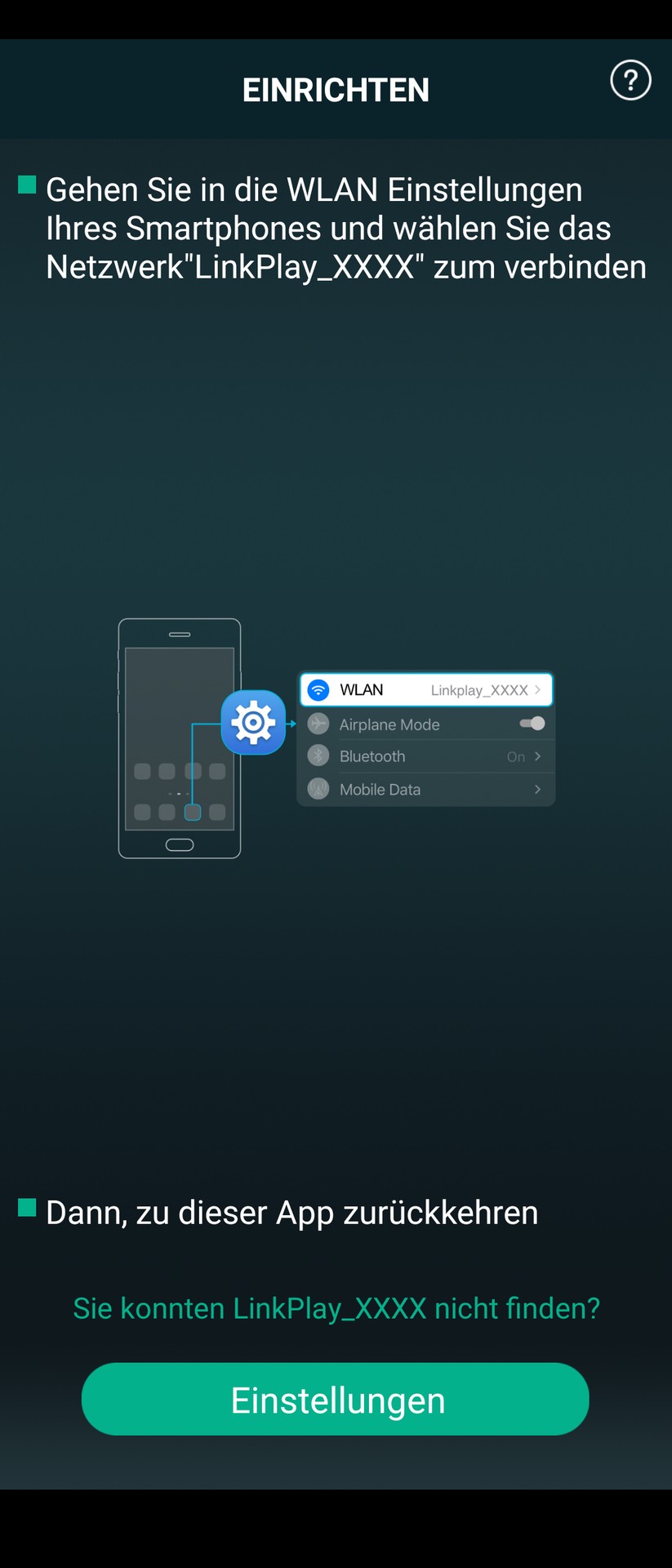 Muzo -App für Auvisio ZX-1645