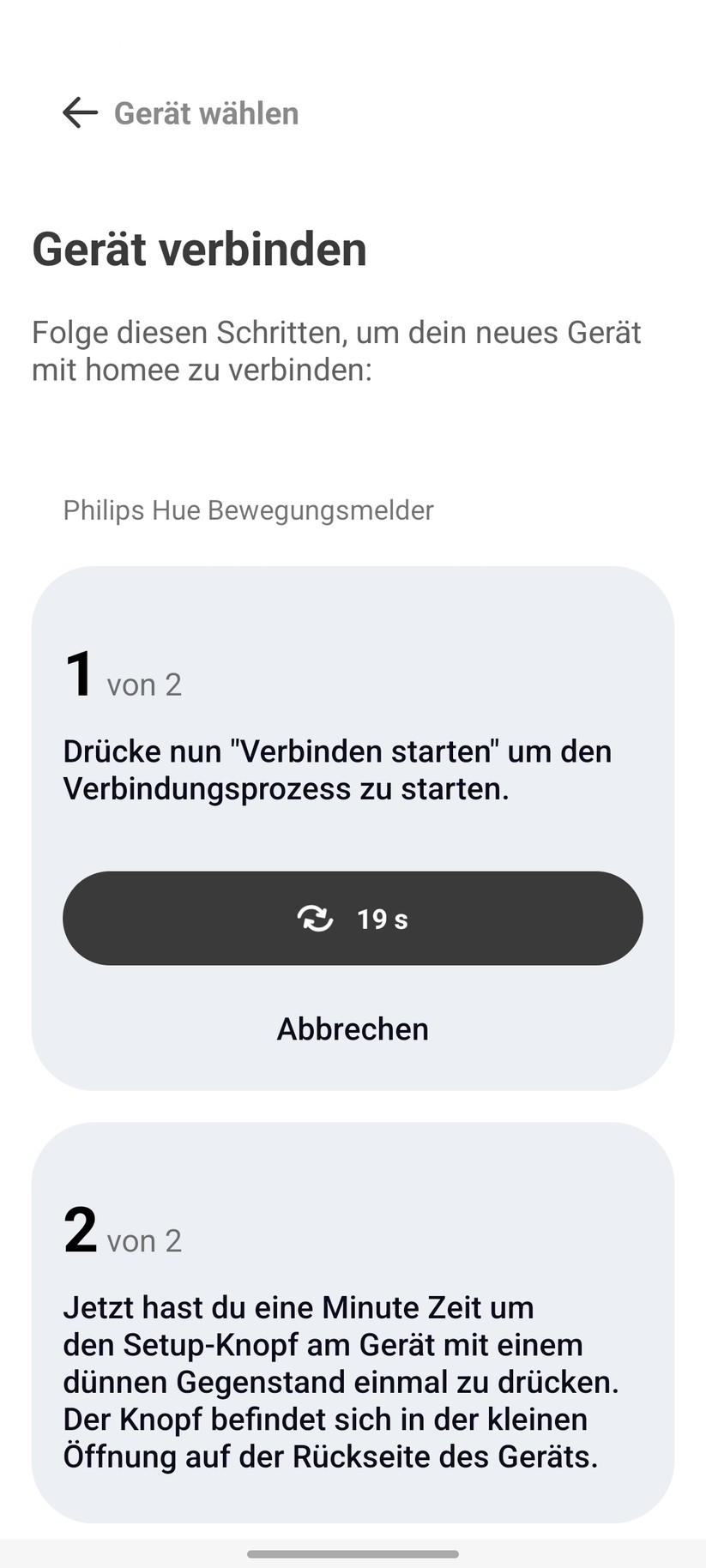 Homee: Smartphone- und Web-App