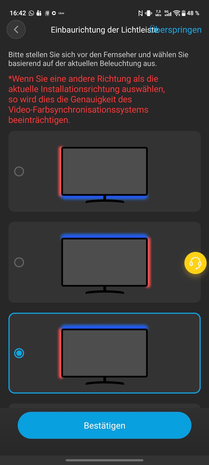Govee TV-Hintergrundbeleuchtung 3 Pro Screenshot