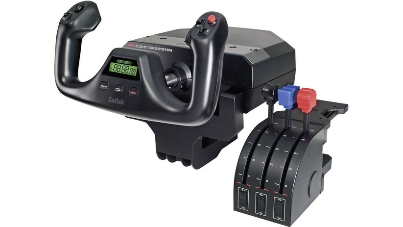 Auch nach 15 Jahren noch gut: Das Saitek Pro Flight Yoke System.