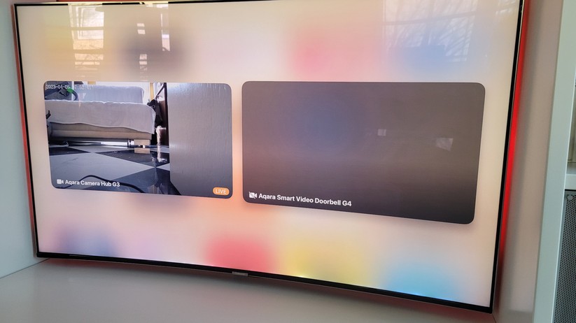 Aqara Smarte Video-Türklingel G4: Der Livestream der G4 wird auf dem Apple TV nicht angezeigt. Lediglich die Tonübertragung funktioniert. Mit dem Kamera-Hub G3 gibt es hingegen keine Schwierigkeiten.