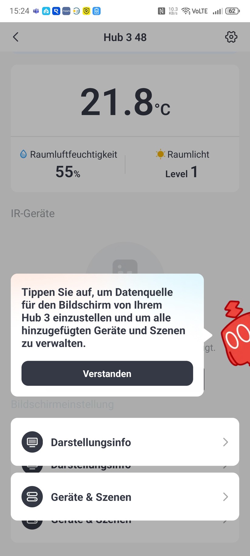Switchbot-App: Inbetriebnahme des Hub 3