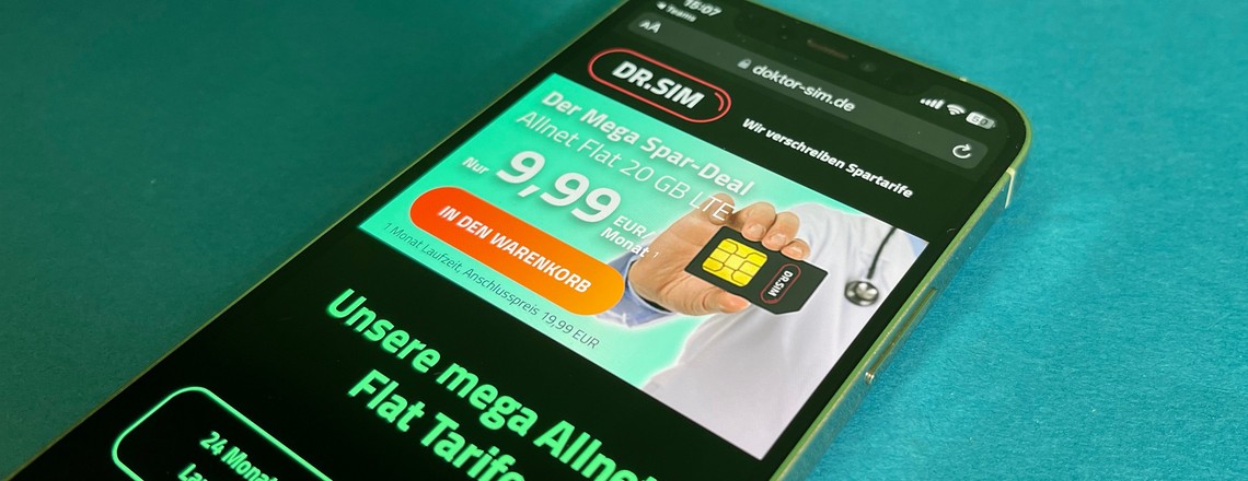 Dr. Sim senkt Preise: 30 GB für 11,99 Euro und 20 GB für 9,99 Euro