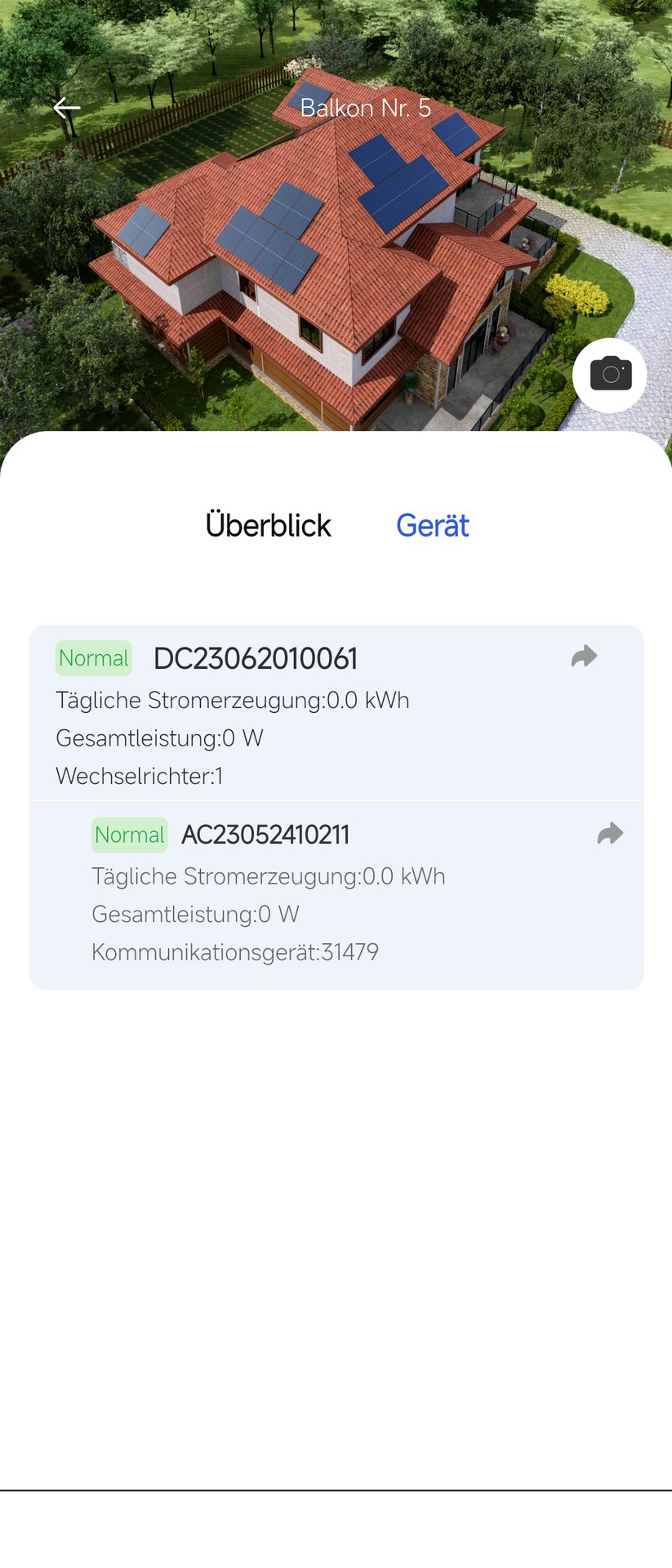 Pearl-Balkonkraftwerk MW-1196: Mit der App Solar Unit können Anwender das Balkonkraftwerk überwachen.