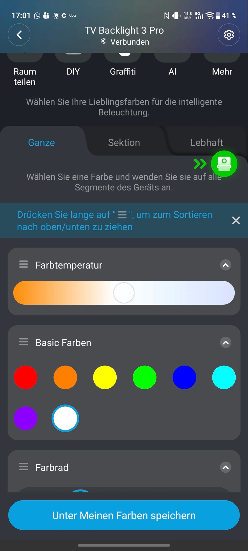 Govee TV-Hintergrundbeleuchtung 3 Pro Screenshot