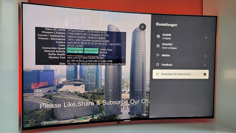 Auch mit einem 32-MBit/s-Internetanschluss sorgt Fire TV Cube 2022 über WLAN für eine ruckelfreie 4K-Videowiedergabe mit 60 fps.