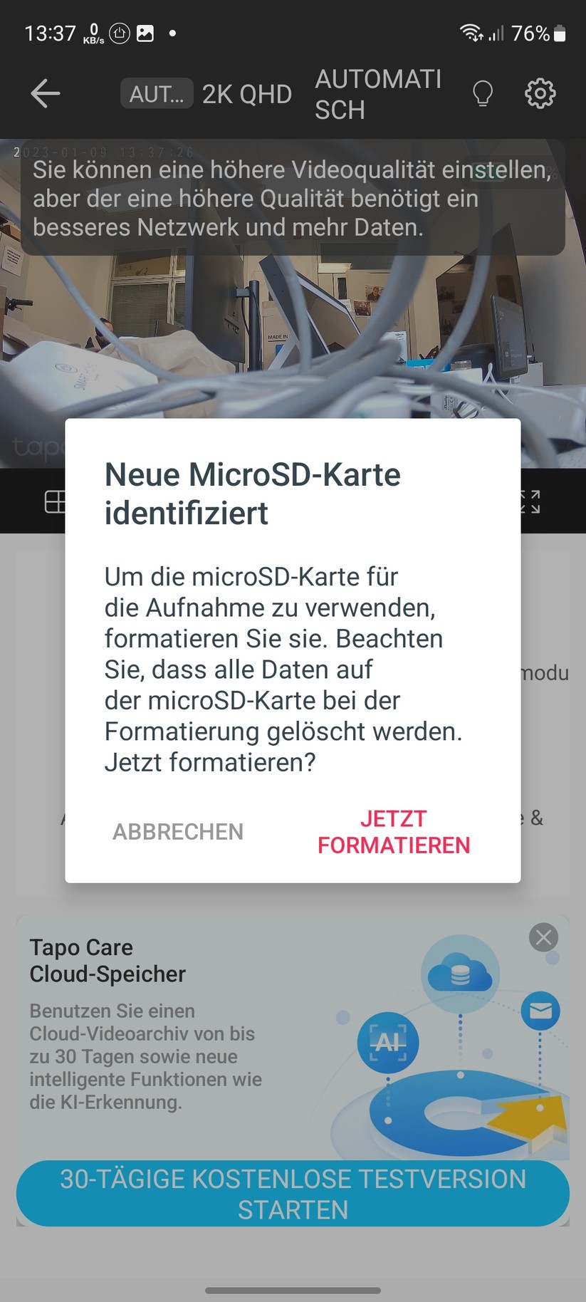 TP-Link Tapo C420S2: Einstellungen, Bilder