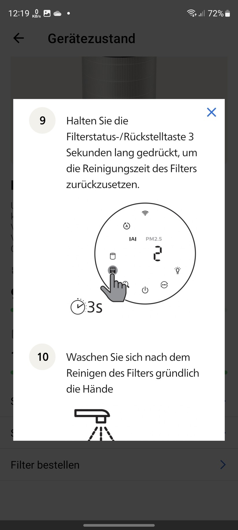 Philips AC3033/10: Erklärungen zur Luftqualität und Filterwechsel