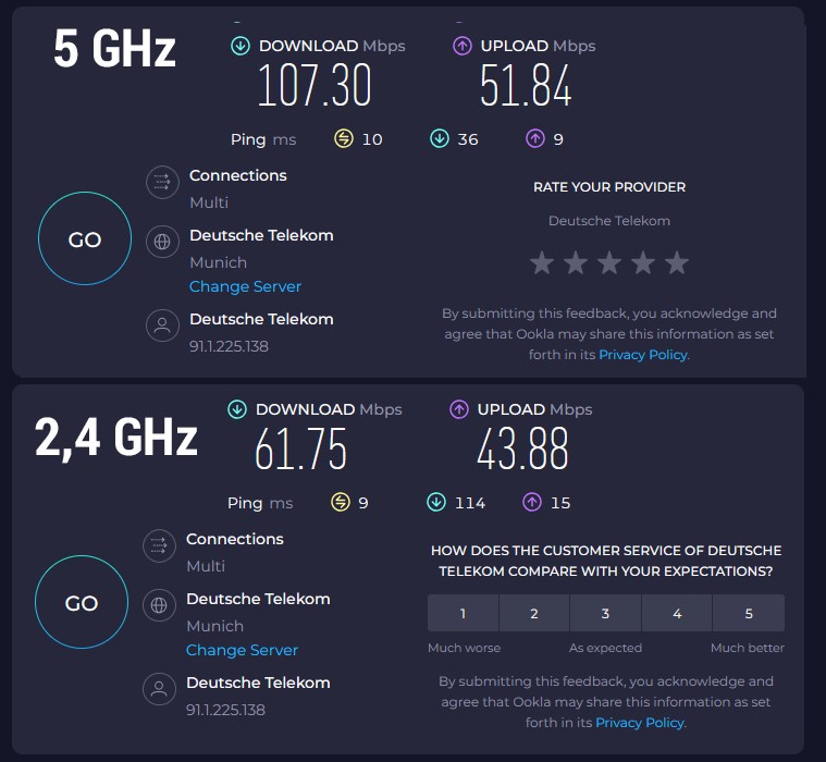 Mini-PC Aoostar God57: Wi-Fi-Performance