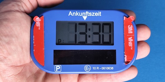 Parkscheibe mit Solar von Lescars