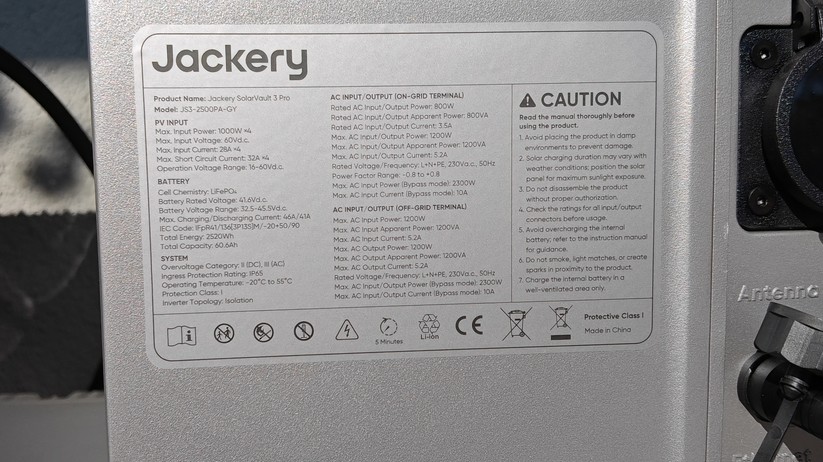 Jackery Solarvault 3 Pro: 4 MPPTs, 800 W Einspeisleistung, 1200 W Notstromsteckdose