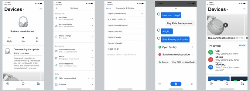 App für die Microsoft Surface Headphones