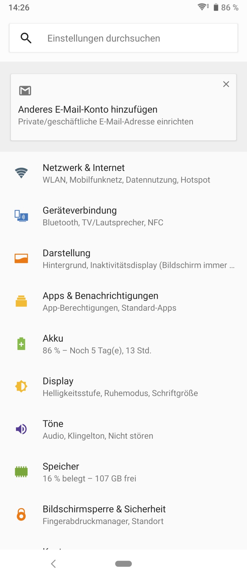 Einstellungen