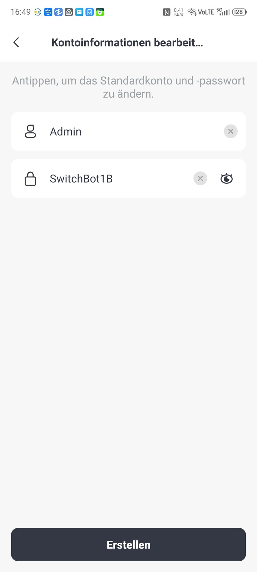 Damit die Einbindung des Videostreams in andere Systeme wie Home Assistant funktioniert, muss zuvor ein Kamera-Konto angelegt werden. Damit wird der RTSP-Stream aktiviert. 