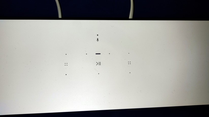 Sonos Beam: Die Touch-Elemente an der Oberseite. 