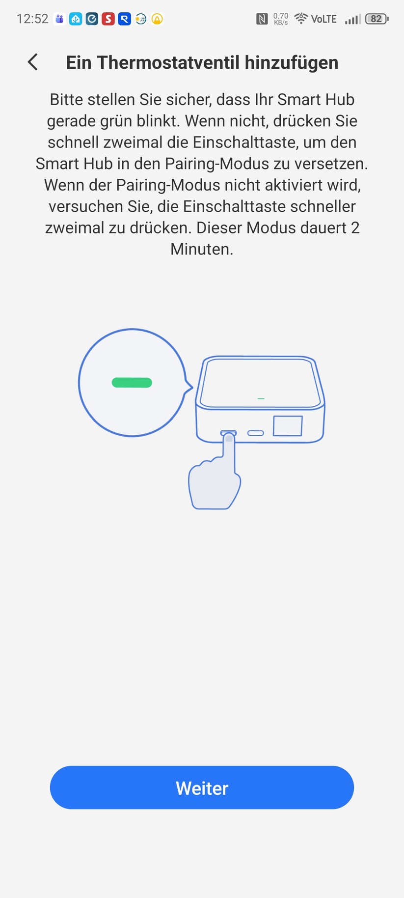 Heizkörperthermostat Meross MTS150HMA mit Matter-Hub MSH450: Set-up mit Meross-App