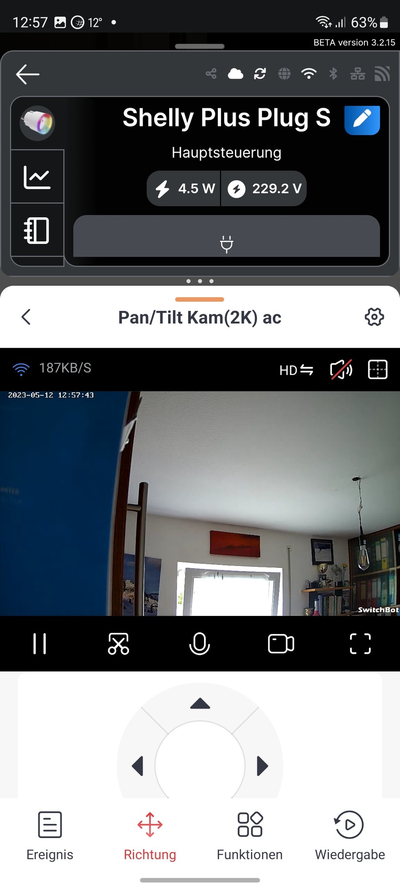 Switchbot PTZ-Überwachungskamera 2K
