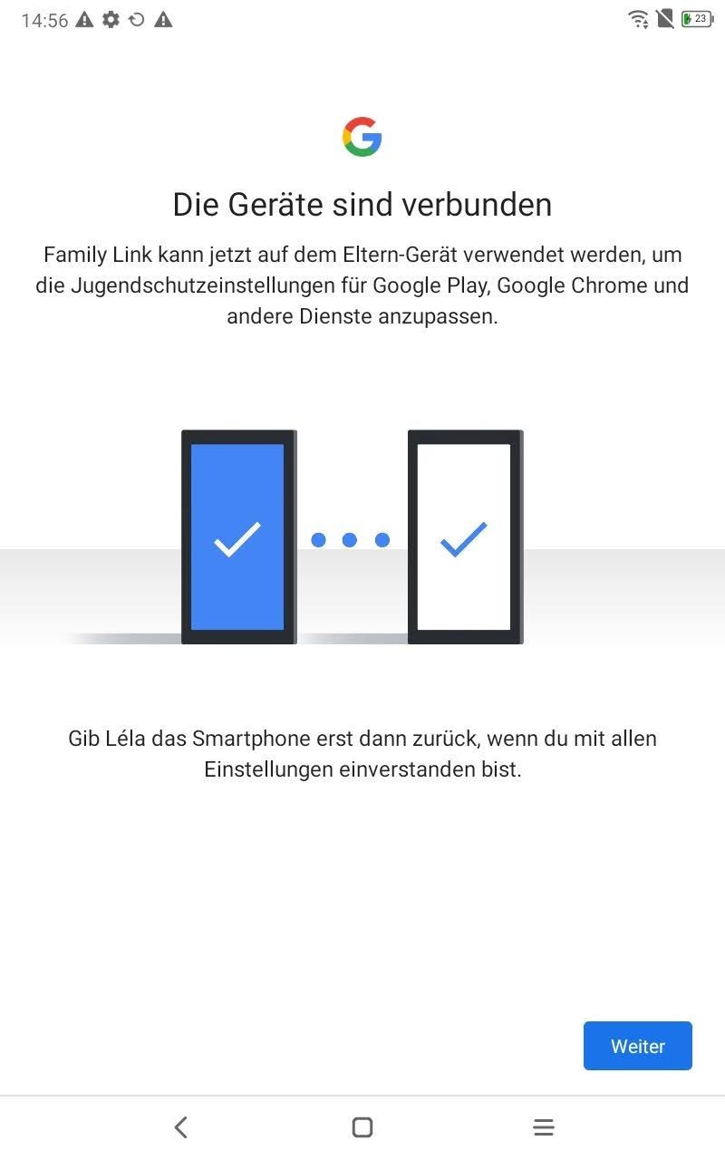 Family Link Einrichtung