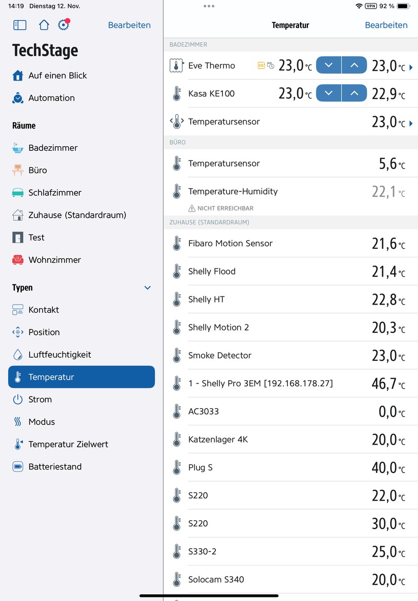 Eve Thermo: Konfiguration mit Eve-App